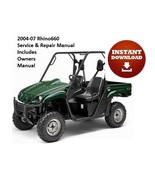 2004 05 06 07 Yamaha Rhino YXR660 Service Shop Manual &amp; Owner's Manual - $9.95