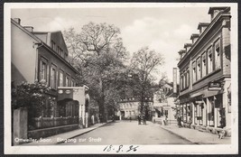 Ottweiler, Saarland, Germany RPPC 1936 - Business District Street Scene - $17.50