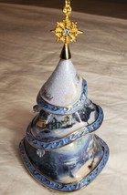 Thomas Kincade Bradford Editions Joy to the World Christmas Ornament Blue 2004  - £11.98 GBP