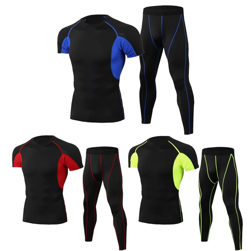 Summer Motocross Riding Lined Thermal Underwear Set Motorcycle T-shirt Pants - £23.55 GBP+