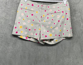 Gap Short Women&#39;s Size 12 Grey Polka Dot Woven 100% Cotton - £9.43 GBP