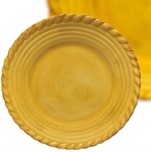 Artimino Tuscan Countryside Yellow Stoneware Handcrafted Salad Plate - R... - $18.70