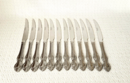 Reed &amp; Barton KINGS PARK Stainless Serrated Steak Knives ~ Set of 12 - £31.53 GBP