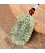 Natural Sapphire Tara Avalokitesvara  Fashion Jade Pendant Necklace - £18.78 GBP