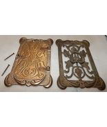 Antique Solid Brass 9"x 6" 2 Piece Speakeasy Peephole Door With Door Knocker 10Y - $149.99