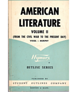 American Literature Vol. II (From The Civil War to the present Day),Pape... - $2.95