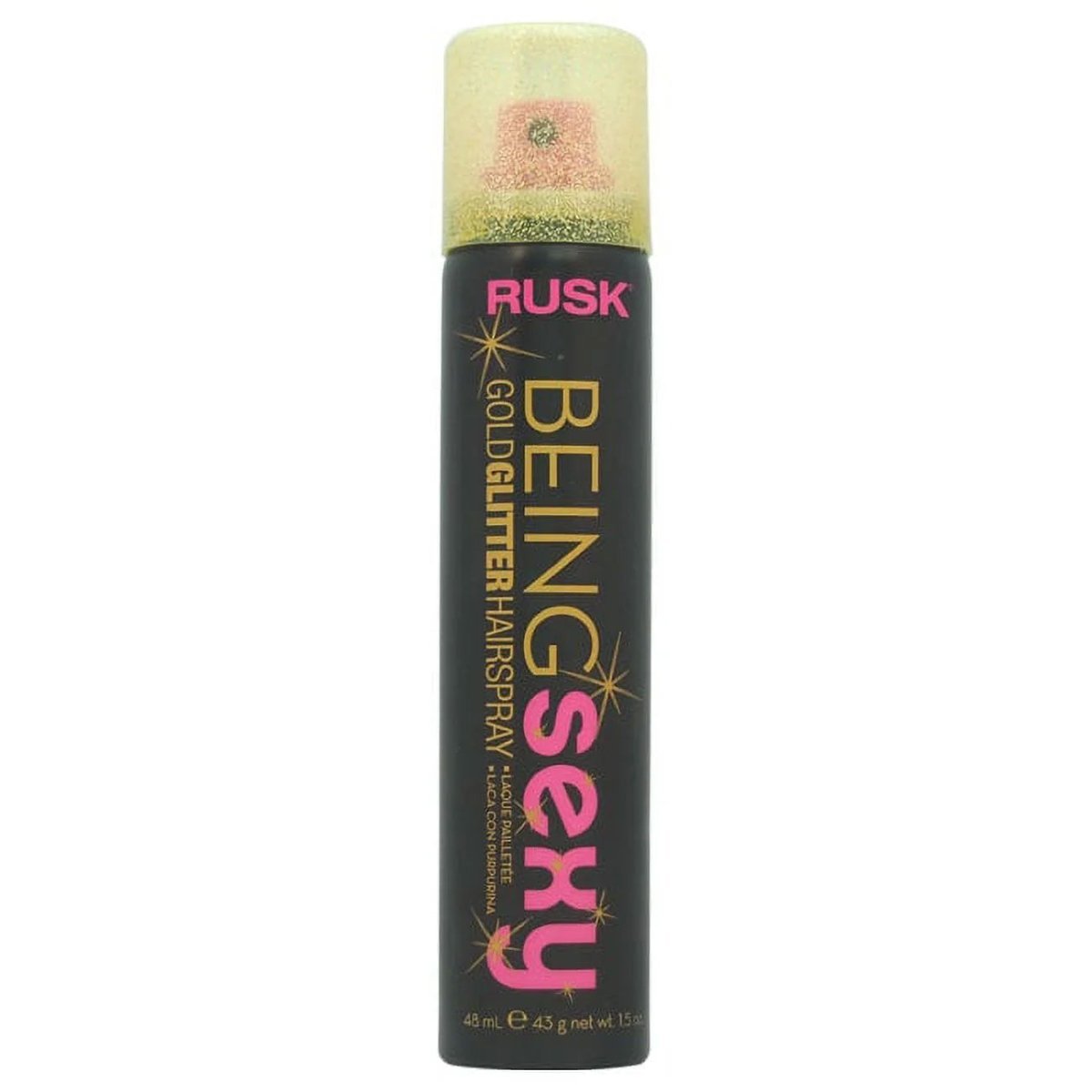 Rusk Being Sexy Gold Glitter Hairspray 1.5 oz - $12.55