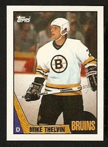 Boston Bruins Michael Thelven RC Rookie Card 1987 Topps #24 nr mt - $0.99