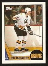Boston Bruins Tom McCarthy 1987 Topps Hockey Card #38 nr mt - £0.39 GBP
