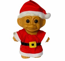 Russ troll vtg Holiday Christmas toy figure gift Santa elf white hair Mrs Claus - £19.36 GBP