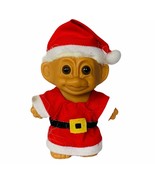 Russ troll vtg Holiday Christmas toy figure gift Santa elf white hair Mr... - $24.70