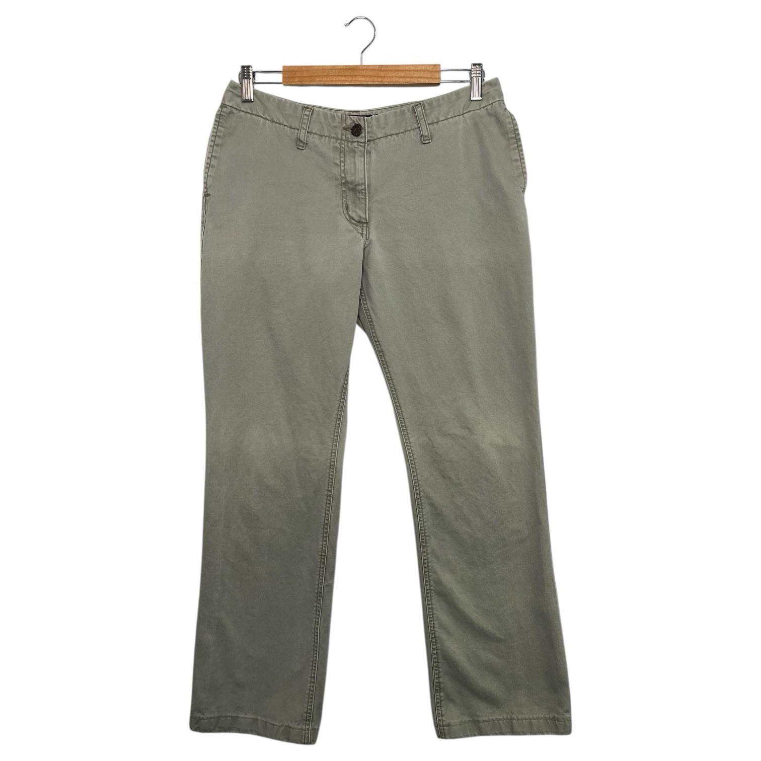 Mountain Khakis Pants Womens 10 Long Green Olive Teton Twill Outdoor Cla... - $19.79