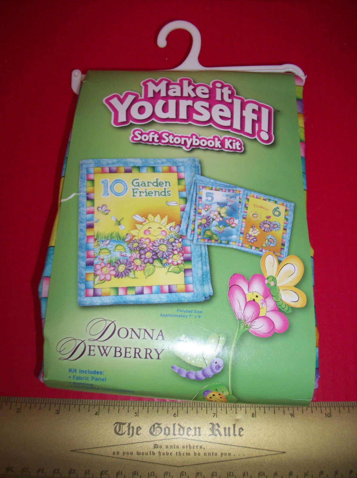Craft Gift Sew Activity Kit Donna Dewberry Soft Storybook Fabric Panel Batting - $18.99