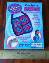 Craft Gift Quincraft Yarn Activity Kit Crochet Handbag Begin Learn Needle Set 1 - £14.64 GBP
