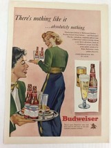 Budweiser Beer Vtg 1949 Print Ad Girls Waitresses In Harem Pants - £7.90 GBP