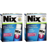Lot of 2 Nix Lice Treatment Creme Rinse and Nit Removal Comb, 2 oz expir... - $13.02 CAD