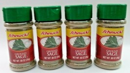 ( LOT OF 4 ) Schnucks Ground Sage Seasoning .90 Oz ( 26 g ) Each Sealed ... - £15.78 GBP