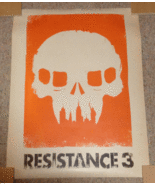 Resistance 3 Promotional Poster for PlayStation 3 PS3 Video Game - £11.17 GBP