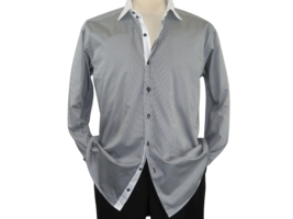 Men Shirt J.Valintin Turkey-Usa 100% Egyption Cotton Axxess Style 1R57-01 black - £32.05 GBP