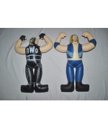Wcw Wrestling Diamond Dallas &amp; Hulk Hogan 26&quot; Tall Inflatable Toy WWE WW... - £7.98 GBP