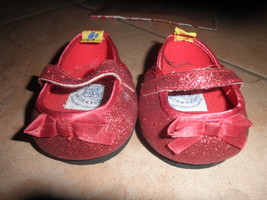 build a bear shoes red glittered  - $10.00