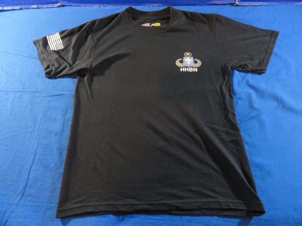 DISCONTINUED 82ND AIRBORNE HHBN TASK FORCE GLADIUS UNIT SHIRT BLACK SMALL - $26.77