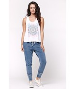 WOMEN&#39;S JRS  BULLHEAD KNIT INDIGO BLUE JOGGER ELASTIC PANTS  NEW $50 - £23.97 GBP