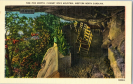 The Grotto Chimney Rock Mountain Western North Carolina Postcard - £5.39 GBP