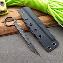 Tactical knife Hunting Camping Fishinning Tool Bottle Opener Black Utility - £15.70 GBP