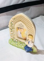 Baby’s Christening Porcelain Picture Frame 4”in.Wide 6”in.Tall White Porcelain - $9.63