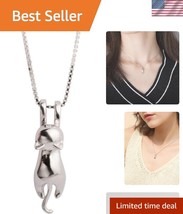 Nickel-Free Sterling Silver Cat Jewelry for Women - Adorable Pet Tribute - $840.68 MXN