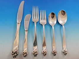 Orchid Elegance by Wallace Sterling Silver Flatware Set for 8 Service 54 Pieces - £2,257.62 GBP