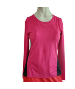 MTA Sport  Base Layer Shirt Long Sleeve Top Women&#39;s Size Medium Pink Sco... - $12.00