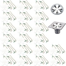 Drain Hair Catcher, 20 Pcs.Flower Shower Hair Cleaning Chain, Bathtub Drain - £22.41 GBP