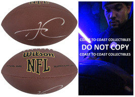 James Connor Arizona Cardinals signed football proof COA autographed Ste... - $128.69