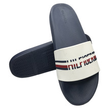 Nwt Tommy Hilfiger Msrp $54.99 Men&#39;s Navy Blue Slip On Slides Sandals Size 12 - £23.00 GBP
