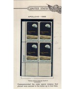 Minkus U. S. Plate Block Stamp Album Supplement 1969 -  Apollo-8 - $4.85