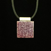 Rescued Glass Tile Pendant Jewelry (Purple: RT5) - £12.77 GBP