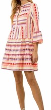 SundayUp Aztec Tiered 3/4 Sleeve Mini Dress - Size Large - Beach Vacation - $62.46