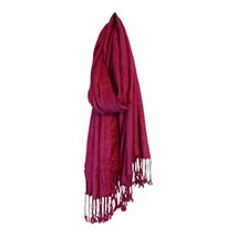Capelli New York Fuchsia Fringe Scarf – 80” Long – 100% Rayon – Lightwei... - $242.32 MXN