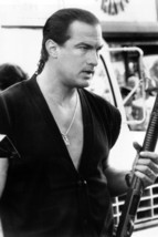 Steven Seagal Above The Law Sleeveless Vest Shotgun Ponytail Cool 24x18 Poster - £19.17 GBP