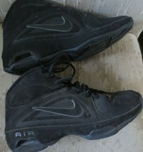 Nike Air Visi Pro 3 525745-001 Men&#39;s Black Nubuck Basketball Shoes Size 7 - $28.04