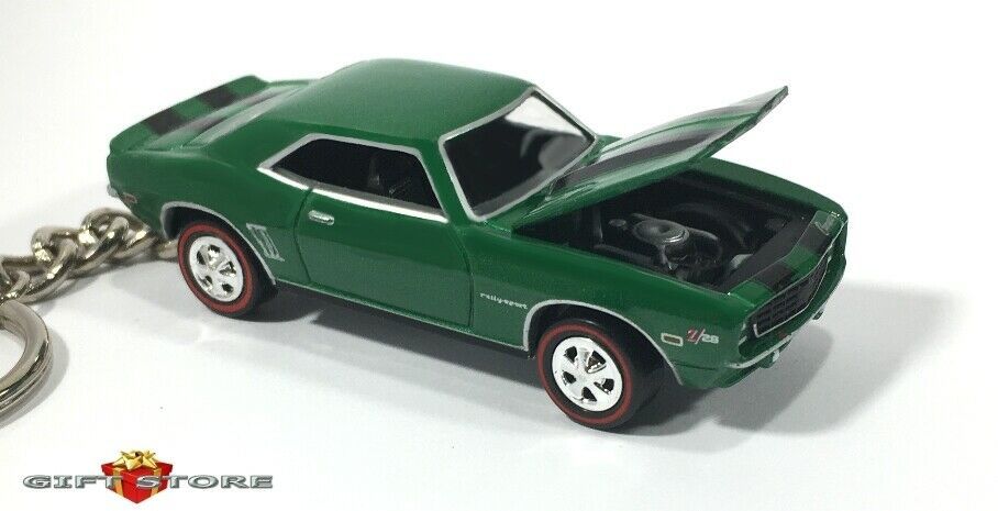 RARE! KEY CHAIN 1967/1968/1969 GREEN & BLACK CHEVY CAMARO RS/SS Z28 RALLY SPORT Item image 4