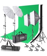 NEEWER 2.6m x 3m / 8.5ft x 10ft Background Support System and 800W 5500K - £203.65 GBP
