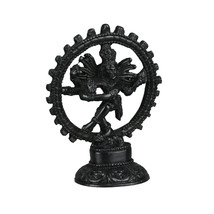 Hindu God Nataraja Dancing Shiva Ebony Finished Statue Natraj - £11.89 GBP