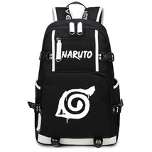 Naruto Theme Fighting Anime Series Backpack Schoolbag Daypack Bookbag Logo - £29.08 GBP