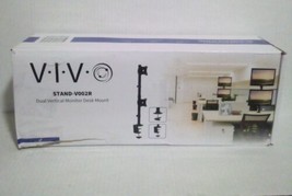 VIVO Dual Computer Monitor Desk Mount Stand, Vertical Array, 2 Screens  - £29.99 GBP