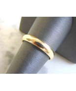 Vintage Estate 14K Yellow Gold Band Wedding Ring 4.4g E4019 - €343,89 EUR