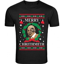 G&amp;II New Men Women&#39;s Christmas T-Shirt Xmas Gift Unisex Black Merry Chrithmith ( - £12.33 GBP