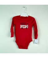 Carters Baby Boys 18M Red Firetruck Long Sleeve Mommy Hero Bodysuit NWT ... - $9.79